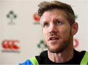 6 March 2018; Forwards coach Simon Easterby during an Ireland press conference at Carton House in Maynooth, Co Kildare. Photo by Matt Browne/Sportsfile