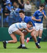 6 March 2018; Conor McElearney of St Mary's College is tackled by Stephen Madigan of Blackrock College during the Bank of Ireland Leinster Schools Senior Cup Semi-Final match between St Mary's College and Blackrock College at Donnybrook Stadium in Dublin. Photo by Daire Brennan/Sportsfile