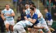 6 March 2018; Ruairí Shields of St Mary's College is tackled by Josh Dixon of Blackrock College during the Bank of Ireland Leinster Schools Senior Cup Semi-Final match between St Mary's College and Blackrock College at Donnybrook Stadium in Dublin. Photo by Daire Brennan/Sportsfile
