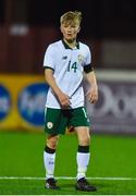 6 March 2018: Kyle Conway of Republic of Ireland during the Under 15 International Friendly match between Republic of Ireland and Cyprus at Oriel Park in Dundalk, Co Louth. Photo by Oliver McVeigh/Sportsfile