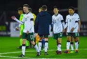 6 March 2018: Republic of Ireland players celebrate after the game in the Under 15 International Friendly match between Republic of Ireland and Cyprus at Oriel Park in Dundalk, Co Louth. Photo by Oliver McVeigh/Sportsfile