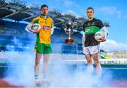 7 March 2018; Gary Sice of Corofin, left, and Paddy Gumley of Nemo Rangers are pictured ahead of the AIB GAA All-Ireland Senior Football Club Championship Final taking place at Croke Park on Saturday, 17th of March. For exclusive content and behind the scenes action throughout the AIB GAA & Camogie Club Championships follow AIB GAA on Facebook, Twitter, Instagram and Snapchat and www.aib.ie/gaa.       Photo by Sam Barnes/Sportsfile