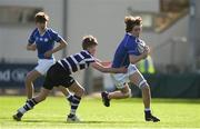 7 March 2018; Adam Sloan of St Mary's College is tackled by Mattie Lynch of Terenure College during the Bank of Ireland Leinster Schools Junior Cup Round 2 match between St. Mary's College and Terenure College at Donnybrook Stadium in Dublin. Photo by Daire Brennan/Sportsfile