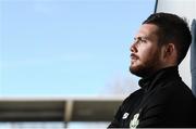 7 March 2018; Brandon Miele of Shamrock Rovers poses for a portrait during a media conference at Tallaght Stadium in Dublin. Photo by Stephen McCarthy/Sportsfile