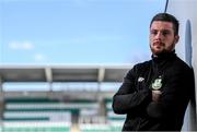 7 March 2018; Brandon Miele of Shamrock Rovers poses for a portrait during a media conference at Tallaght Stadium in Dublin. Photo by Stephen McCarthy/Sportsfile