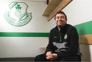 7 March 2018; Shamrock Rovers Amputee team coach Stuart McSweeney, who will lead this side during Irish Amputee Football Association National League, poses for a portrait during a media conference at Tallaght Stadium in Dublin. Photo by Stephen McCarthy/Sportsfile