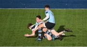 7 March 2018; David Lacey of Belvedere College scores his side's first try during the Bank of Ireland Leinster Schools Senior Cup semi-final match between St. Michael's College and Belvedere College at Donnybrook Stadium in Dublin. Photo by Daire Brennan/Sportsfile