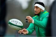8 March 2018; Bundee Aki during Ireland Rugby Squad Training at Carton House in Maynooth, Co Kildare. Photo by Sam Barnes/Sportsfile