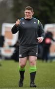 8 March 2018; Tadhg Furlong during Ireland Rugby Squad Training at Carton House in Maynooth, Co Kildare. Photo by Sam Barnes/Sportsfile