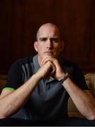 8 March 2018; Devin Toner poses for a portrait following an Ireland Rugby Press Conference at Carton House in Maynooth, Co Kildare. Photo by Sam Barnes/Sportsfile