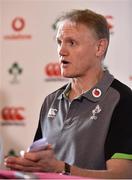 8 March 2018; Head coach Joe Schmidt during an Ireland Rugby Press Conference at Carton House in Maynooth, Co Kildare. Photo by Sam Barnes/Sportsfile