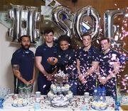 9 March 2018; Leinster players, from left, Isa Nacewa, Tom Daly, Eimear Corri, Josh Van der Flier and Cathal Marsh at the launch in Leinster Rugby HQ, UCD, Belfield, Dublin. Celebrating 21 Years of Excellence at the Bank of Ireland School of Excellence Launch for 2018, for further details check out: leinsterrugby.ie/soe. Photo by David Fitzgerald/Sportsfile