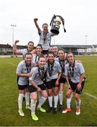 9 March 2018; Goalscorer Chloe Moloney of IT Carlow is held aloft by team-mates after the RUSTLERS WSCAI Kelly Cup Final match between UCC and IT Carlow at Jackman Park in Limerick.  Photo by Diarmuid Greene/Sportsfile