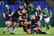 9 March 2018; Tom O'Toole of Ireland is tackled by Kyle Rowe and Stafford McDowall, right, of Scotland during the U20 Six Nations Rugby Championship match between Ireland and Scotland at Donnybrook Stadium in Dublin. Photo by David Fitzgerald/Sportsfile