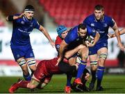 9 March 2018; Dave Kearney of Leinster in action against Tadhg Beirne of Scarlets during the Guinness PRO14 Round 17 match between Scarlets and Leinster at Parc Y Scarlets in Llanelli, Wales. Photo by Ramsey Cardy/Sportsfile