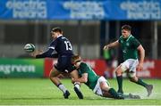 9 March 2018; Fraser Strachan of Scotland is tackled by Tommy O'Brien of Ireland during the U20 Six Nations Rugby Championship match between Ireland and Scotland at Donnybrook Stadium in Dublin. Photo by David Fitzgerald/Sportsfile