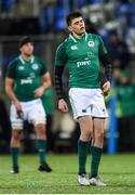 9 March 2018; Harry Byrne of Ireland reacts after missing a penalty during the U20 Six Nations Rugby Championship match between Ireland and Scotland at Donnybrook Stadium in Dublin. Photo by David Fitzgerald/Sportsfile