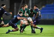 9 March 2018; Jack O'Sullivan of Ireland breaks the tackle of Bradley Clements of Scotland on his way to scoring his side's fourth try during the U20 Six Nations Rugby Championship match between Ireland and Scotland at Donnybrook Stadium in Dublin. Photo by David Fitzgerald/Sportsfile