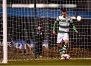 9 March 2018; Graham Burke of Shamrock Rovers scores his third and his side's fifth goal during the SSE Airtricity League Premier Division match between Shamrock Rovers and Derry City at Tallaght Stadium in Tallaght, Dublin. Photo by Seb Daly/Sportsfile