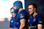 9 March 2018; Nick McCarthy, left, and Scott Fardy of Leinster following their side's draw in the Guinness PRO14 Round 17 match between Scarlets and Leinster at Parc Y Scarlets in Llanelli, Wales. Photo by Ramsey Cardy/Sportsfile