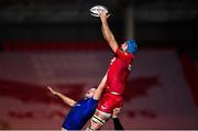 9 March 2018; Tadhg Beirne of Scarlets in action against Ross Molony of Leinster during the Guinness PRO14 Round 17 match between Scarlets and Leinster at Parc Y Scarlets in Llanelli, Wales. Photo by Ramsey Cardy/Sportsfile