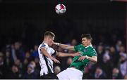 9 March 2018; Graham Cummins of Cork City and Daniel Cleary of Dundalk during the SSE Airtricity League Premier Division match between Dundalk and Cork City at Oriel Park in Dundalk, Louth. Photo by Stephen McCarthy/Sportsfile