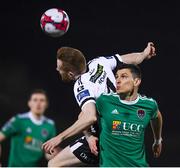 9 March 2018; Graham Cummins of Cork City and Sean Hoare of Dundalk during the SSE Airtricity League Premier Division match between Dundalk and Cork City at Oriel Park in Dundalk, Louth. Photo by Stephen McCarthy/Sportsfile