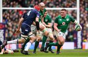 10 March 2018; Tadhg Furlong of Ireland in action against Grant Gilchrist of Scotland during the NatWest Six Nations Rugby Championship match between Ireland and Scotland at the Aviva Stadium in Dublin. Photo by Ramsey Cardy/Sportsfile