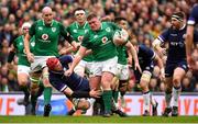 10 March 2018; Tadhg Furlong of Ireland is tackled by Grant Gilchrist of Scotland during the NatWest Six Nations Rugby Championship match between Ireland and Scotland at the Aviva Stadium in Dublin. Photo by Brendan Moran/Sportsfile