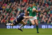 10 March 2018; Rob Kearney of Ireland is tackled by Blair Kinghorn of Scotland during the NatWest Six Nations Rugby Championship match between Ireland and Scotland at the Aviva Stadium in Dublin. Photo by Brendan Moran/Sportsfile