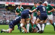 10 March 2018; Conor Murray of Ireland scores his side's third try during the NatWest Six Nations Rugby Championship match between Ireland and Scotland at the Aviva Stadium in Dublin. Photo by Ramsey Cardy/Sportsfile