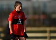 10 March 2018; Aoife Geaney of UCC dejected after the Gourmet Food Parlour HEC O'Connor Cup semi-final match between University of Limerick and University College Cork at IT Blanchardstown in Blanchardstown, Dublin. Photo by Piaras Ó Mídheach/Sportsfile