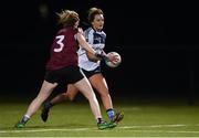 10 March 2018; Áine Nash of IT Tralee in action against Eve Lavery of St Mary's during the Gourmet Food Parlour HEC Moynihan Cup Final match between St Mary's Belfast and Institute of Technology Tralee at the GAA National Games Development Centre in Abbotstown, Dublin. Photo by Piaras Ó Mídheach/Sportsfile