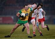 10 March 2018; Michael Murphy of Donegal in action against Pádraig Hampsey of Tyrone during the Allianz Football League Division 1 Round 5 match between Tyrone and Donegal at Healy Park in Omagh, Co Tyrone. Photo by Oliver McVeigh/Sportsfile
