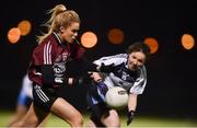 10 March 2018; Hannah Lydon of St Mary's in action against Michelle Parker of IT Tralee during the Gourmet Food Parlour HEC Moynihan Cup Final match between St Mary's Belfast and Institute of Technology Tralee at the GAA National Games Development Centre in Abbotstown, Dublin. Photo by Piaras Ó Mídheach/Sportsfile
