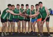10 March 2018; The Coláiste Mhuire Mullingar team after winning the senior boys 6000m during the Irish Life Health All Ireland Schools Cross Country at Waterford IT in Waterford. Photo by Matt Browne/Sportsfile