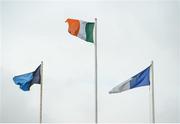 11 March 2018; A general view of flags at O'Moore Park prior to the Allianz Hurling League Division 1B Round 5 match between Laois and Dublin at O'Moore Park in Portlaoise, Co Laois. Photo by Philip Fitzpatrick/Sportsfile