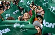 11 March 2018; Ireland supporters prior to the Women's Six Nations Rugby Championship match between Ireland and Scotland at Donnybrook Stadium in Dublin. Photo by David Fitzgerald/Sportsfile