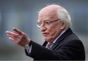 11 March 2018; President of Ireland, Michael D. Higgins in attendance at the Women's Six Nations Rugby Championship match between Ireland and Scotland at Donnybrook Stadium in Dublin. Photo by David Fitzgerald/Sportsfile