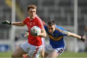 11 March 2018; Ryan Burns of Louth in action against Alan Campbell of Tipperary during the Allianz Football League Division 2 Round 5 match between Tipperary and Louth at Semple Stadium in Thurles, Co Tipperary. Photo by Sam Barnes/Sportsfile