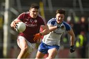 11 March 2018; Damien Comer of Galway in action against Dessie Ward of Monaghan during the Allianz Football League Division 1 Round 5 match between Galway and Monaghan at Pearse Stadium in Galway. Photo by Diarmuid Greene/Sportsfile