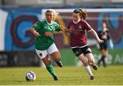 11 March 2018; Savannah McCarthy of Cork City in action against Sadhbh Doyle of Galway WFC during the Continental Tyres Women’s National League match between Galway WFC and Cork City FC at Eamonn Deacy Park in Galway. Photo by Harry Murphy/Sportsfile
