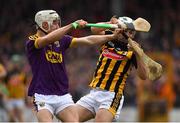 11 March 2018: Padraig Walsh of Kilkenny in action against Cathal Dunbar of Wexford during the Allianz Hurling League Division 1A Round 5 match between Kilkenny and Wexford at Nowlan Park in Kilkenny. Photo by Brendan Moran/Sportsfile