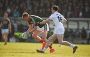 11 March 2018; Adam Gallagher of Mayo in action against Kevin Flynn of Kildare during the Allianz Football League Division 1 Round 5 match between Kildare and Mayo at St Conleth's Park in Newbridge, Kildare. Photo by Daire Brennan/Sportsfile