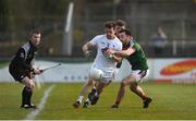 11 March 2018; Niall Kelly of Kildare in action against Kevin McLoughlin of Mayo during the Allianz Football League Division 1 Round 5 match between Kildare and Mayo at St Conleth's Park in Newbridge, Kildare. Photo by Daire Brennan/Sportsfile