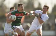11 March 2018; Andy Moran of Mayo in action against Niall Kelly of Kildare during the Allianz Football League Division 1 Round 5 match between Kildare and Mayo at St Conleth's Park in Newbridge, Kildare. Photo by Daire Brennan/Sportsfile