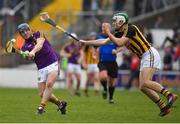 11 March 2018; Kevin Foley of Wexford in action against Paddy Deegan of Kilkenny during the Allianz Hurling League Division 1A Round 5 match between Kilkenny and Wexford at Nowlan Park in Kilkenny. Photo by Brendan Moran/Sportsfile