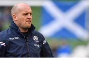 10 March 2018; Scotland head coach Gregor Townsend prior to the NatWest Six Nations Rugby Championship match between Ireland and Scotland at the Aviva Stadium in Dublin. Photo by Brendan Moran/Sportsfile