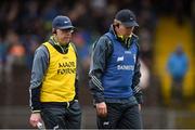11 March 2018; Clare joint managers Gerry O'Connor, left, and Donal Moloney at half-time during the Allianz Hurling League Division 1A Round 5 match between Waterford and Clare at Walsh Park in Waterford. Photo by Piaras Ó Mídheach/Sportsfile