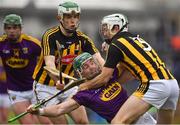 11 March 2018; Harry Kehoe of Wexford in action against Paddy Deegan, left, and Padraig Walsh of Kilkenny during the Allianz Hurling League Division 1A Round 5 match between Kilkenny and Wexford at Nowlan Park in Kilkenny. Photo by Brendan Moran/Sportsfile
